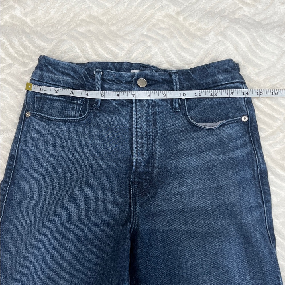 Good American Good Classic Straight Jeans | High Rise | Medium Wash | Sz 4 - Picture 5 of 9
